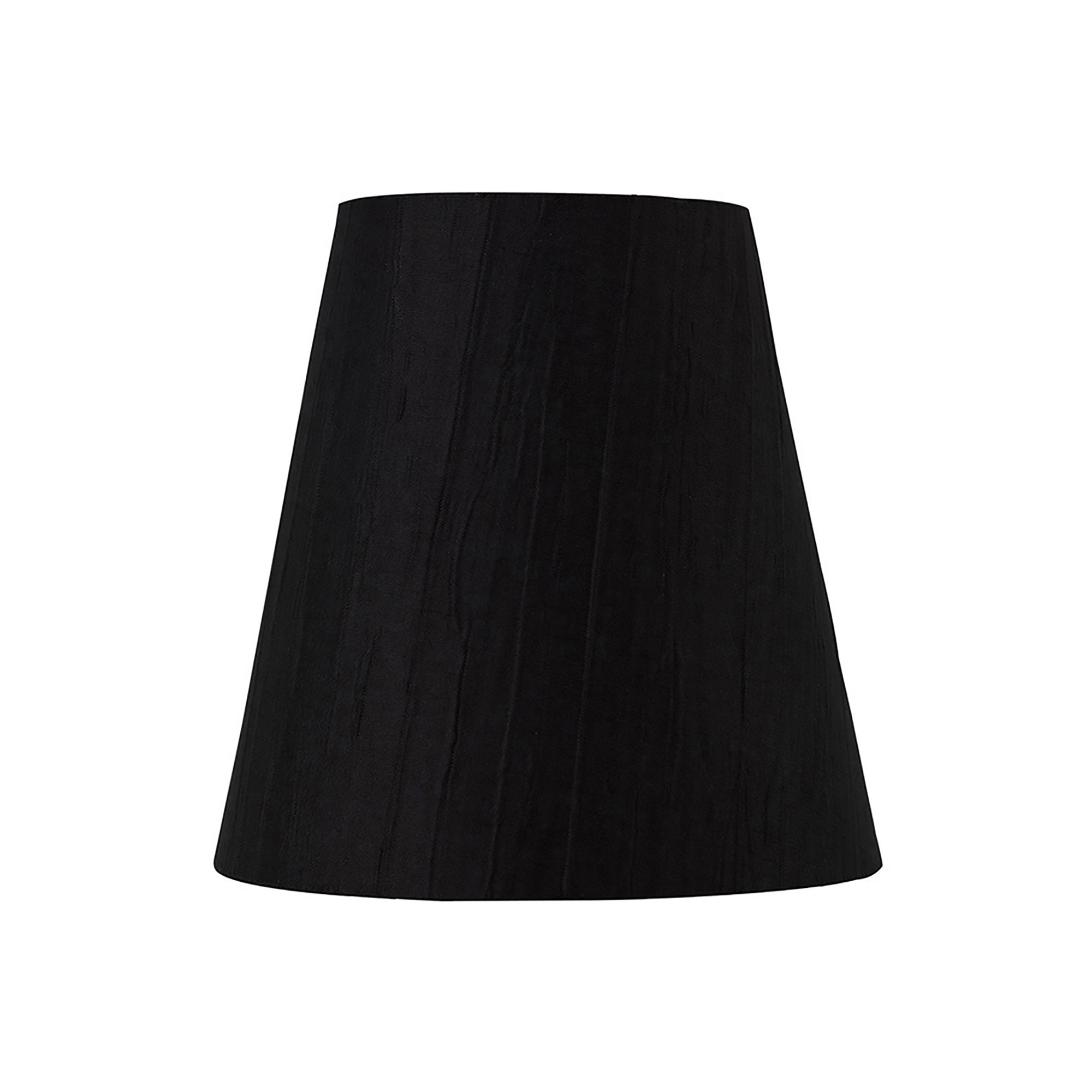 ILS10101  Wrinkle Fabric Shade 13cm Clip-On Black